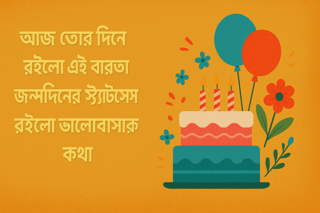 জন্মদিনের শুভেচ্ছা স্ট্যাটাস